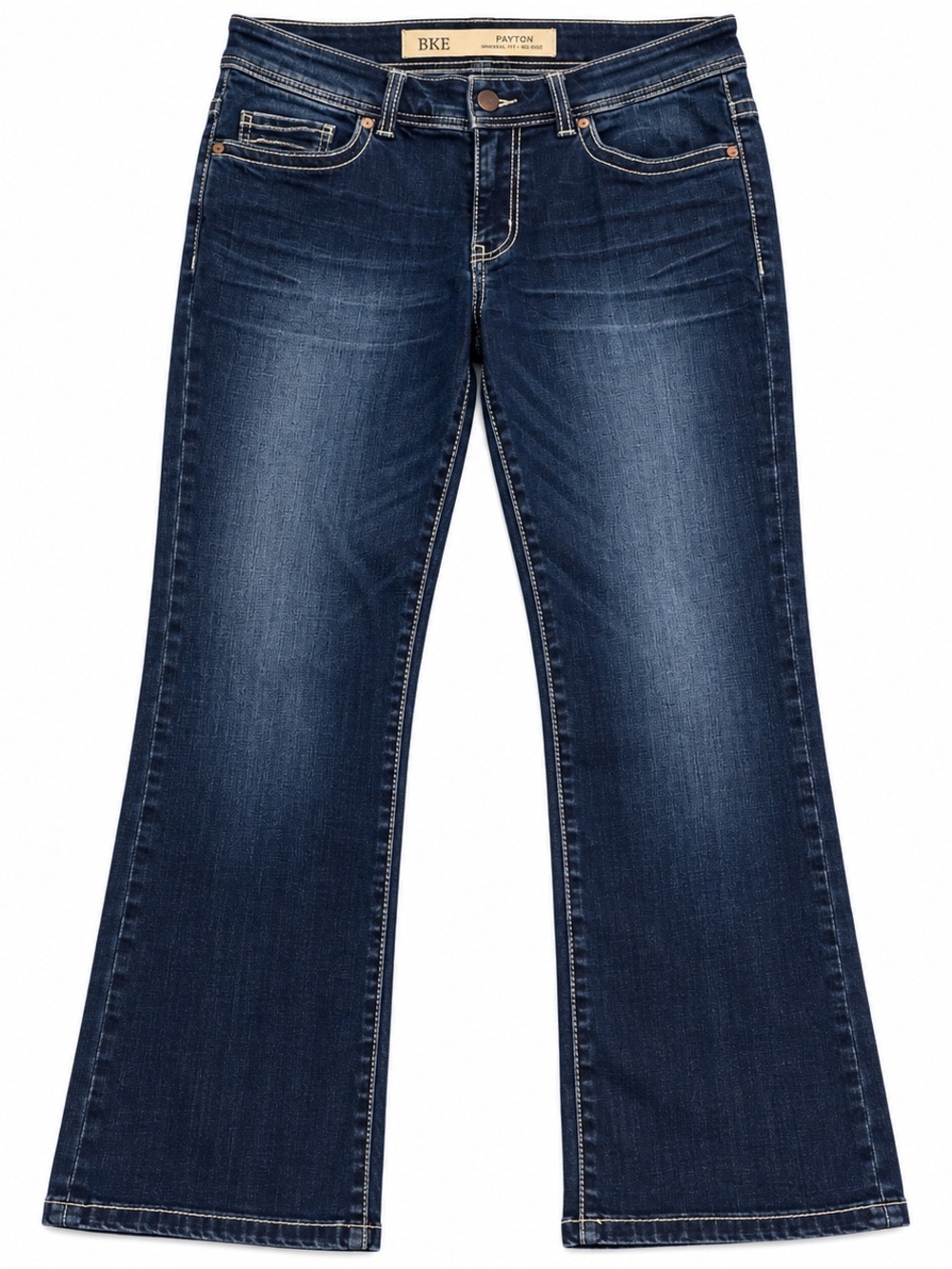EUC BKE Payton Universal Fit Crop Straight Stretch Mid Rise Jeans Size 30